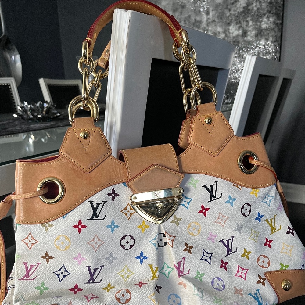 LV multi-color Monogram Ursula Shoulder Bag